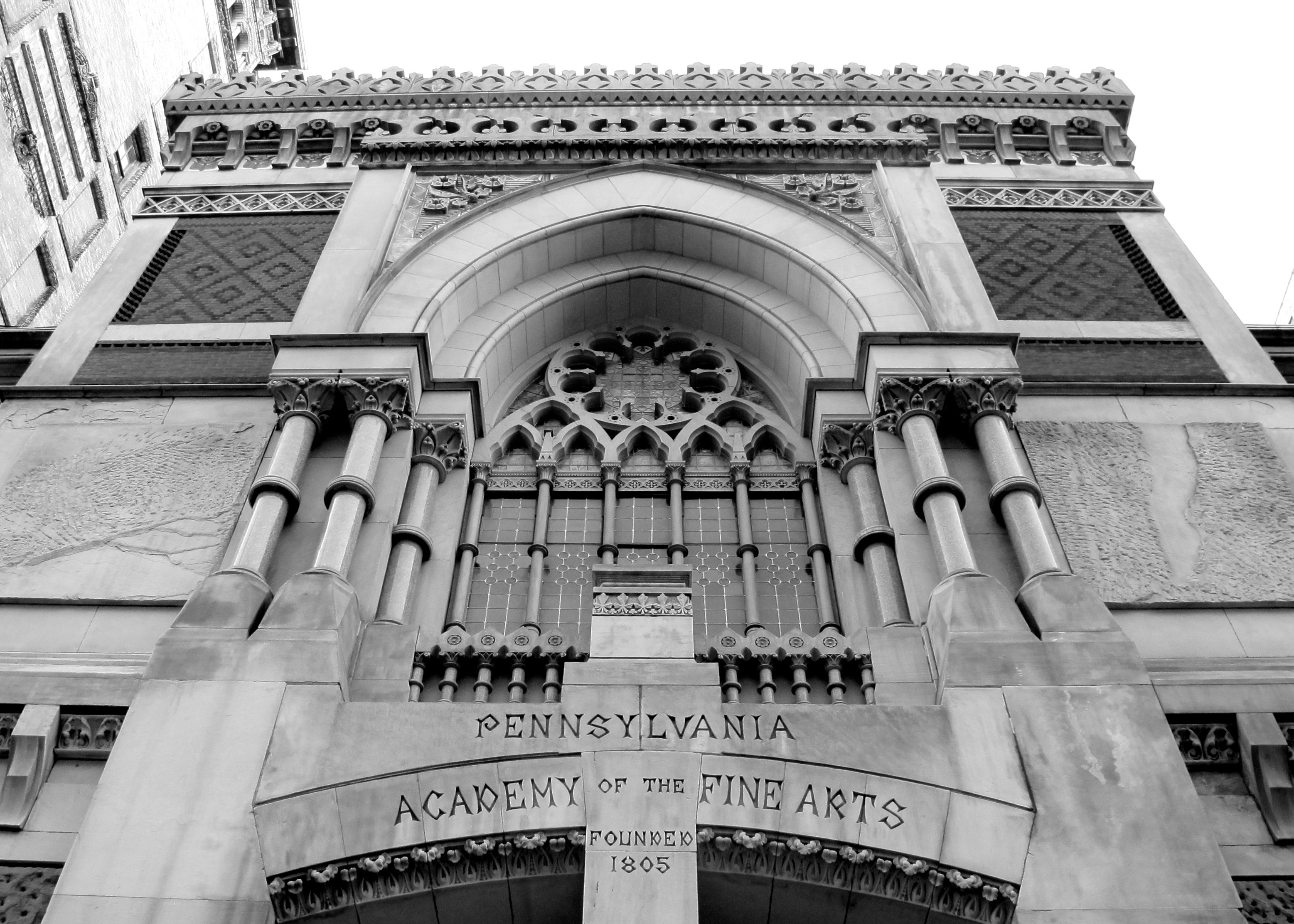 An architectural detail from PAFA, designed by Frank Furness. An architectural detail from PAFA, designed by Frank Furness.